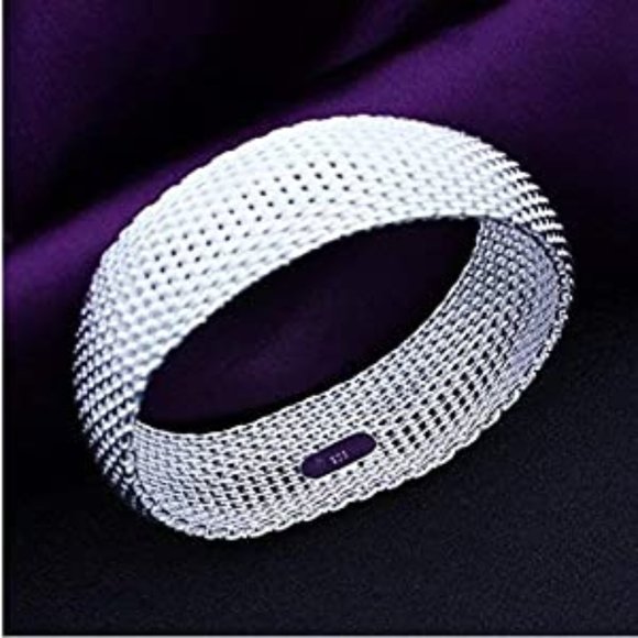 Silver Bangle Bracelet - Picture 1 of 3